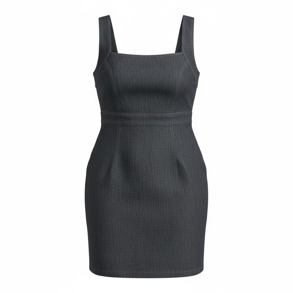 Dressbarn Denim Chambray Sleeveless Dress Size 14 Lightweight